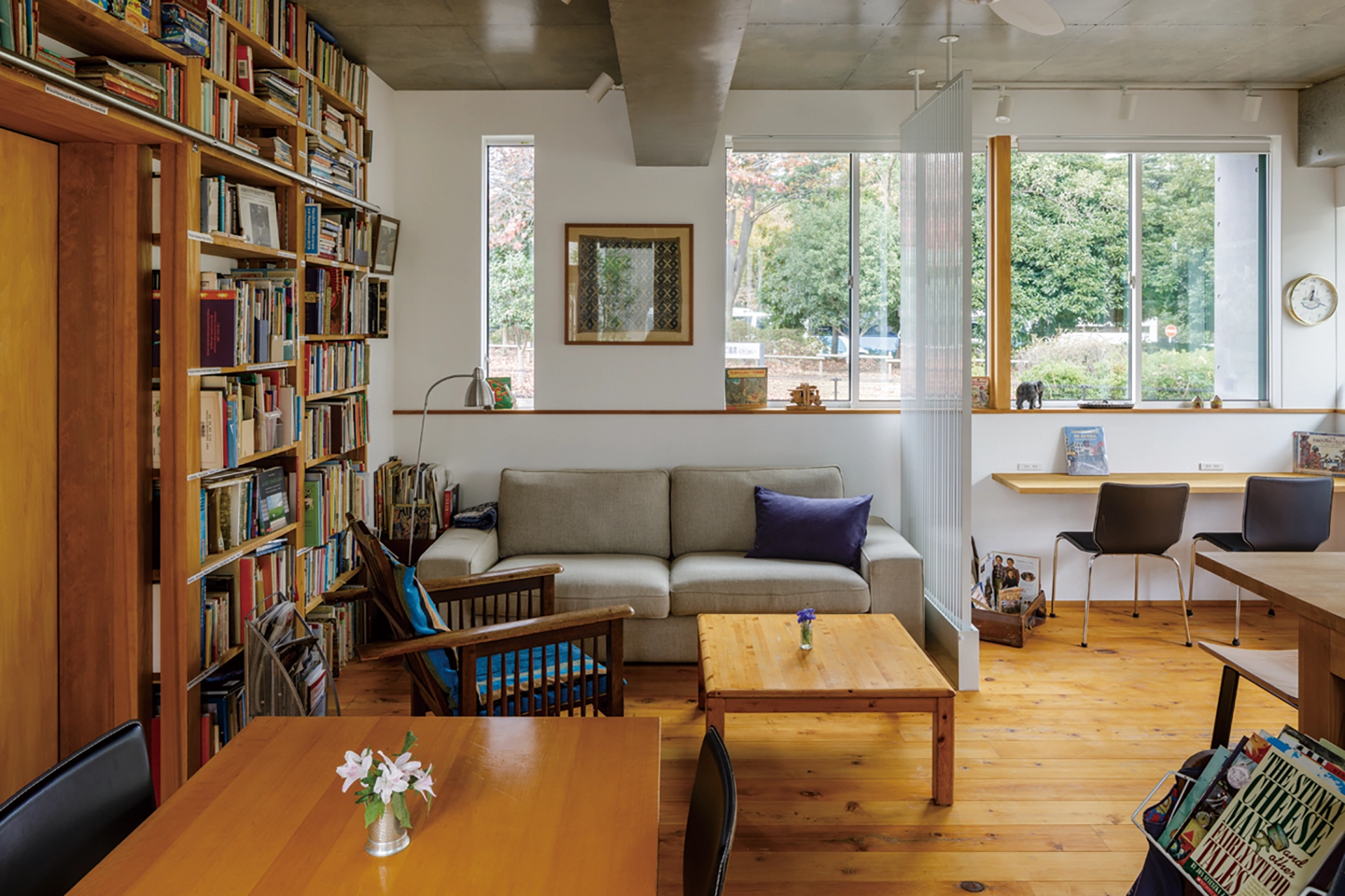 伝統的置屋根［ダブルルーフ］を応用したハイブリット建築_内観