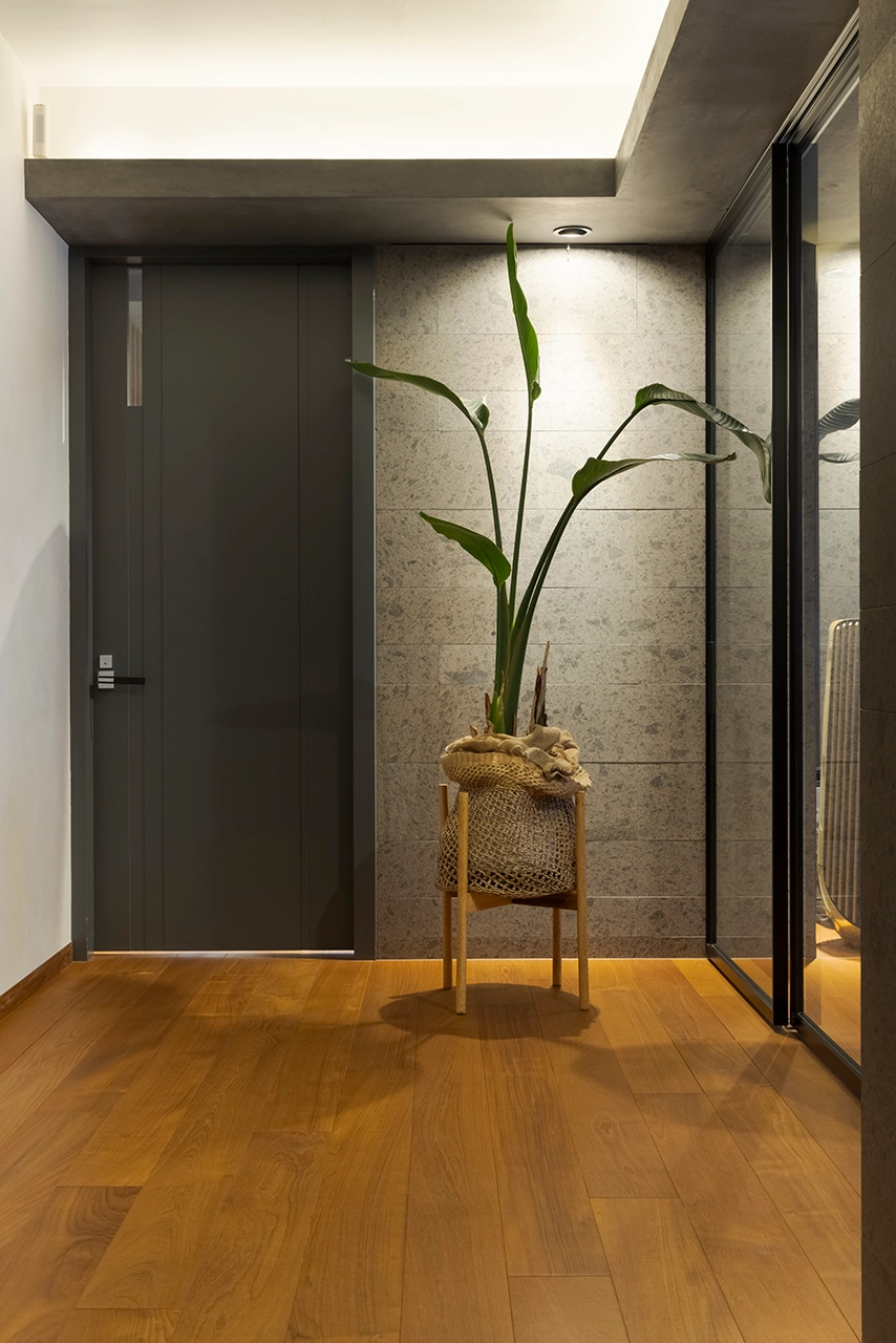 こだわりの素材を楽しむ家_内観